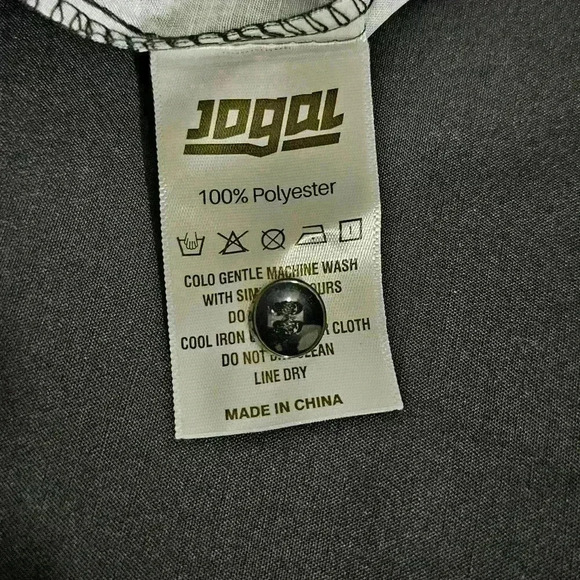 🛑 NWT jogal Mens Vintage-style Polyester Black Short Sleeve Button-up Shirt XL - Picture 9 of 9